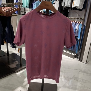 华斯度男装春夏款修身版圆领短袖T恤11C051605吊牌1489