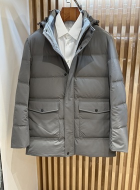 卡尔丹顿男装2024秋冬连帽休闲羽绒尼克服KEAW55603FAV9专柜5800