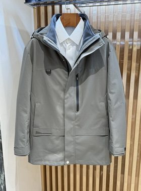 新款卡尔丹顿吊牌秋冬正品男装羽绒服保暖外套2色LFRW15927FAB2