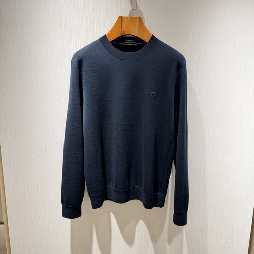 博斯绅威秋冬男士圆领羊毛衫