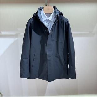 博斯绅威BOSSsunwen男装连帽商务鹅绒羽绒服134425517470专柜5980