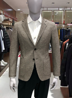 卡尔丹顿20年秋冬款意大利绵羊毛单西西装KABW11200专柜5800