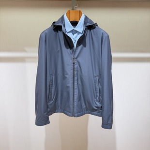 博斯绅威BOSSsunwen男装连帽拉链商务休闲长袖夹克123224250470