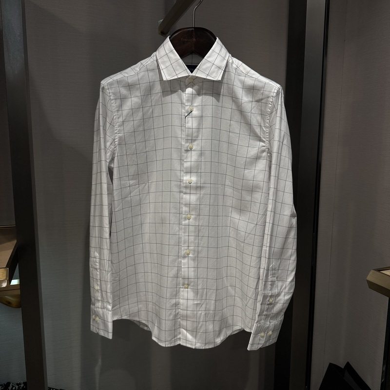 卡尔丹顿男装春秋商务休闲格子纯棉长袖衬衫AB9W03552专柜1380