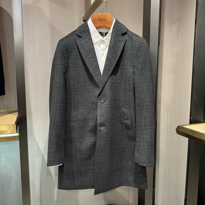 华斯度VASTO男装秋冬商务西装领羊毛大衣外套12C101047专柜6689