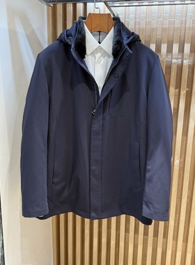 卡尔丹顿秋冬款水貂毛皮内胆连帽尼克服LFBW15610FAN2专柜7980