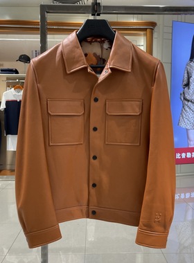 卡奴迪路男装正品秋冬新款商务休闲羊皮皮衣外套5282350专柜11800