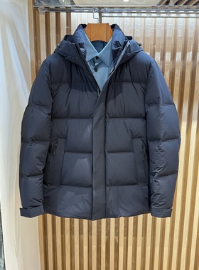 卡尔丹顿男装秋冬款商务休闲连帽羽绒服LFRW15932FAN1吊牌5380