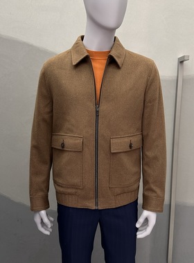 卡尔丹顿男装秋冬款商务山羊绒毛呢外套KBBW35138FAC4专柜5800