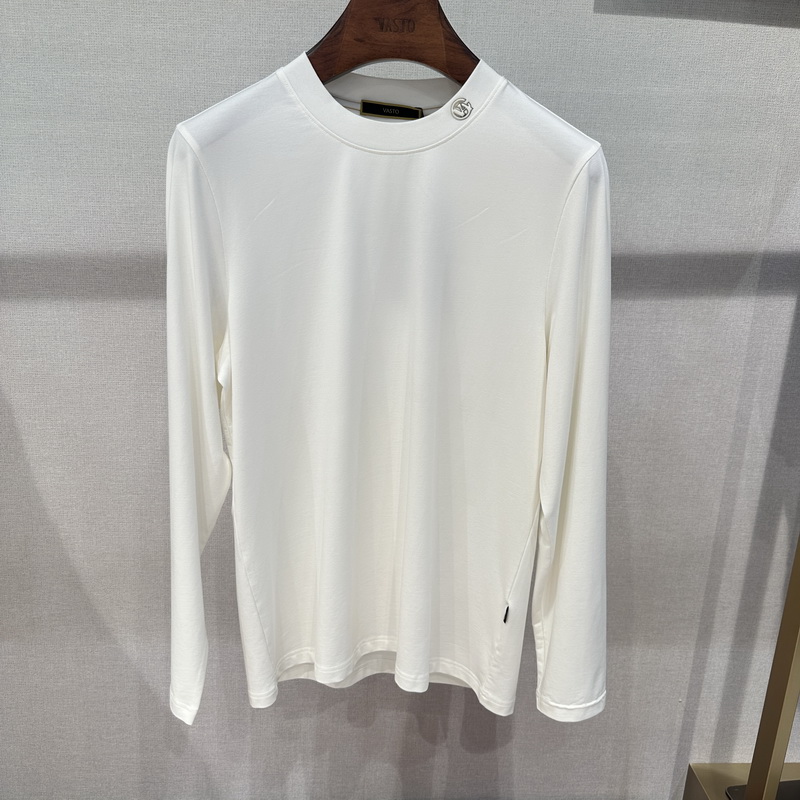 华斯度VASTO秋冬款修身版圆领商务休闲长袖T恤22Y052053专柜1385