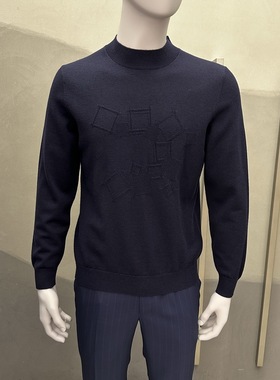 卡尔丹顿男装秋冬款圆领绵羊毛长袖毛衣KCBW44116RAD5专柜2380