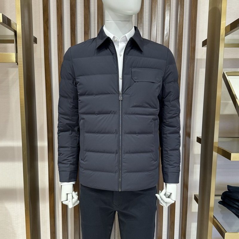 迪柯尼DIKENI秋冬新款现货翻领白鹅绒羽绒服男装11540H156 4980