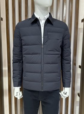 迪柯尼DIKENI秋冬新款现货翻领白鹅绒羽绒服男装11540H156 4980