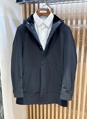 路卡迪龙秋冬水貂绒尼克服连帽休闲加棉外套161217102专柜36880