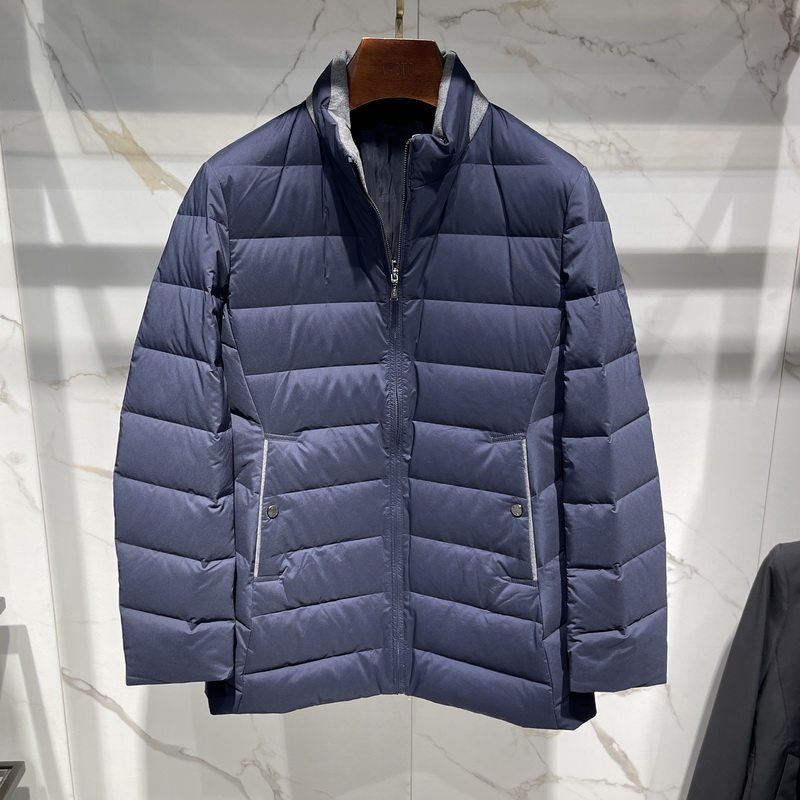 华斯度VASTO男装秋冬新款中长立领羽绒服外套02G112216专柜5286