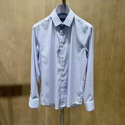 卡尔丹顿男装25春夏商务休闲格子长袖衬衫KFAS13514CAN1吊牌1980