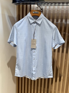 卡尔丹顿春夏款商务男士纯棉短袖衬衫衬衣KABS43136专柜1580