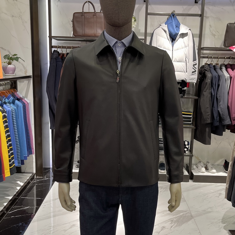 华斯度VASTO秋冬款翻领商务休闲羊皮真皮皮衣02Z161551专柜11890