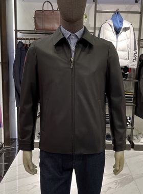 华斯度VASTO秋冬款翻领商务休闲羊皮真皮皮衣02Z161551专柜11890