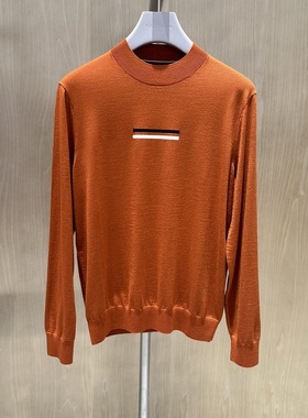 卡尔丹顿2023秋冬款圆领绵羊毛长袖毛衣羊毛衫KDBW44101RAO5