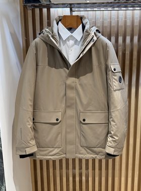 博斯绅威23秋冬商务连帽羽绒服