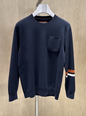 卡尔丹顿2023秋冬款圆领绵羊毛长袖毛衣羊毛衫KDBW44104RBN6