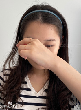 Creation France Hairband 果冻感防滑带齿带钢丝金标醋酸细头箍