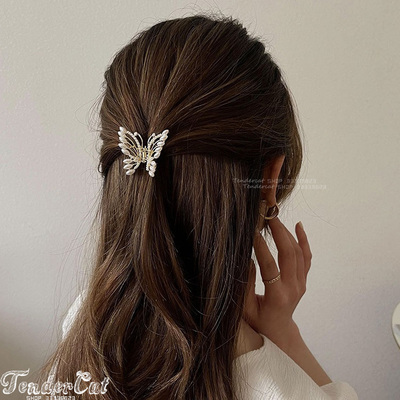 发抓抓夹合金甜美蝴蝶结