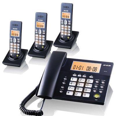 步步高 电话机 W101 无绳电话 中文子母机 远距离无线座机 一拖三图片