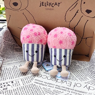 Jellycat趣味意式 英国正品 冰淇淋 雪糕毛绒玩具可爱安抚玩偶公仔