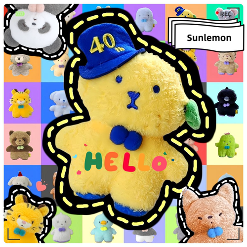 日本Sunlemon可爱动物软fufu毛绒