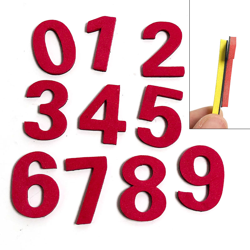 磁性数字0-9一套加厚磁力贴教具