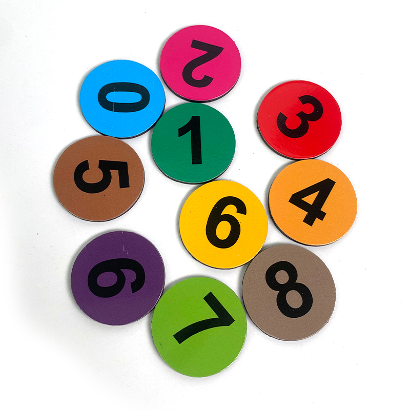 圆形加厚磁贴数字黑板标签冰箱贴