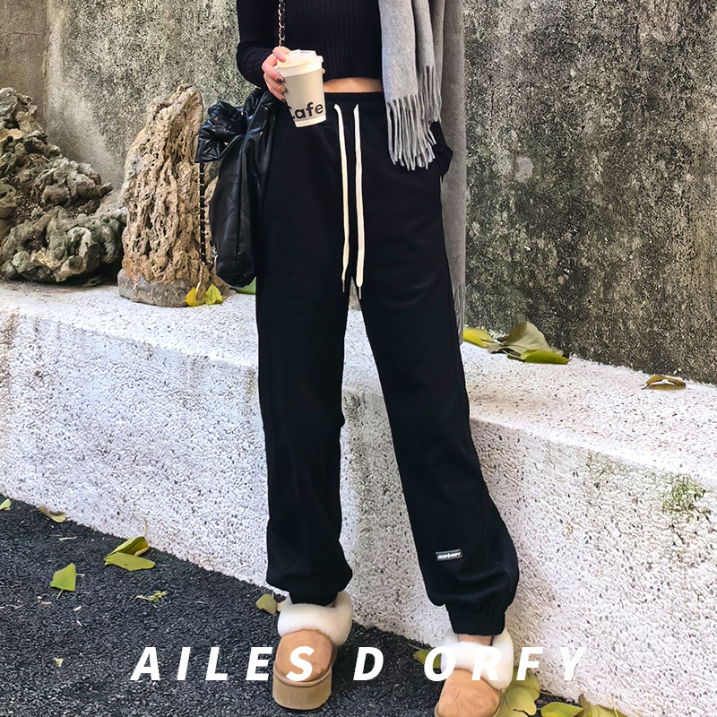 三色束脚运动裤休闲卫裤加厚绒显瘦女冬保暖百搭小飞象Ailesdorfy,女装/女士精品,卫裤,淘宝优惠券,粉丝福利购,淘宝优惠卷