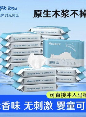 舒洁湿厕纸羊驼款40抽12包除菌卫生厕湿纸巾湿巾男女屁屁私处清洁