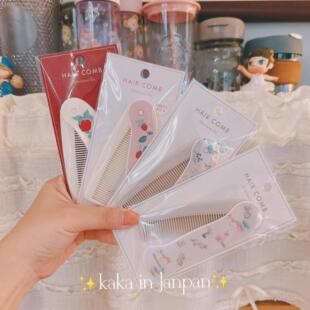 现货丨日本afternoontea下午茶限定猫咪碎花抗静电便携式折叠梳子