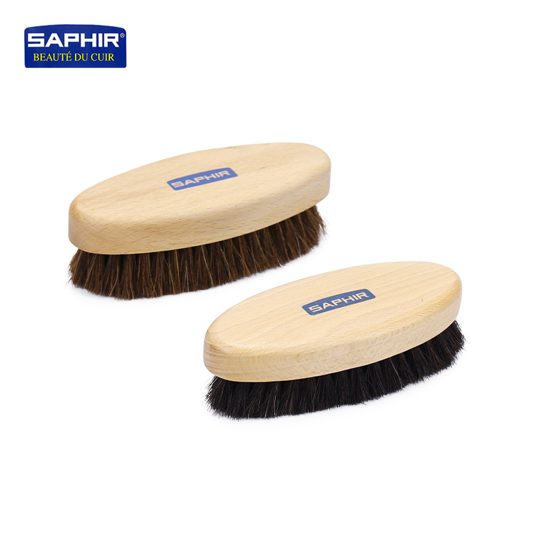 进口法国SAPHIR马毛刷 光面皮革清洁除尘刷灰上光抛光刷子莎菲雅