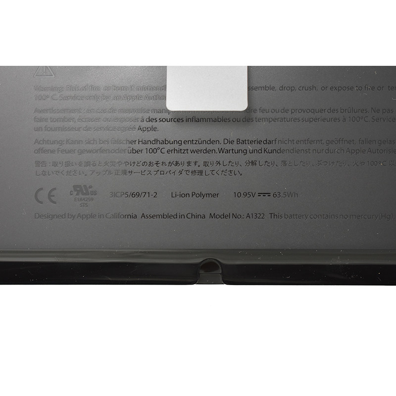 苹果apple MacBook Pro A1278 MC700 A1322 mc374 笔记本电池