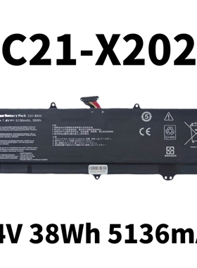 适用华硕 VivoBook C21-X202 S200E X202E X201E S200L笔记本电池