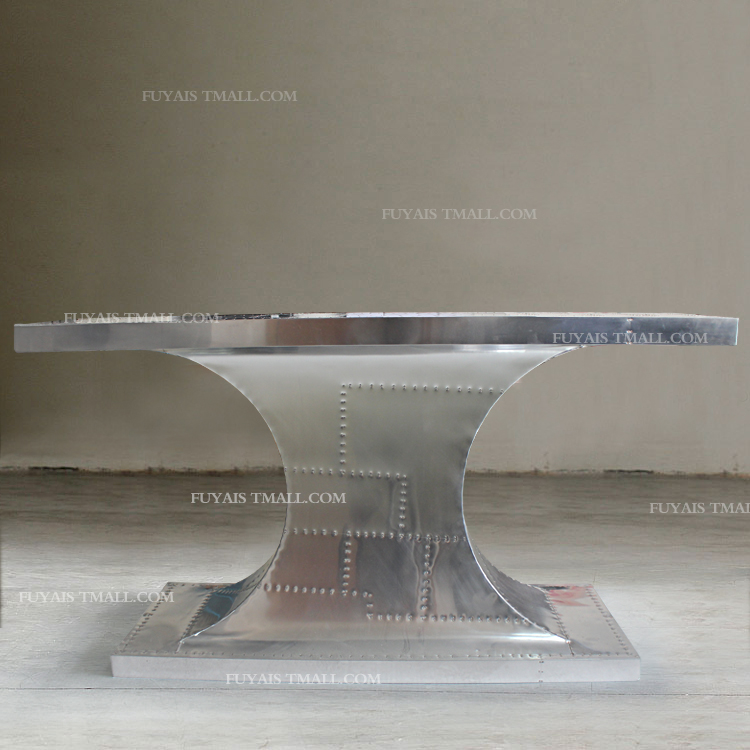 富雅斯 美式乡村复古做旧工业风格铝合金玄关桌边桌玄关台