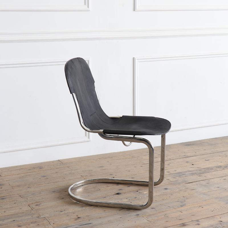 北欧乡村餐椅办公创意椅休闲咖啡皮椅loft美式家具(没有现货)