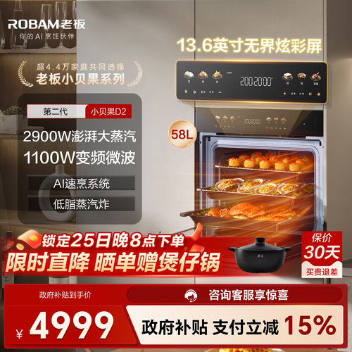 老板小贝果D2微蒸烤一体机