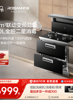 [重磅新品]老板集成灶9JX22A家用消毒柜一体灶台油烟机燃气灶官方