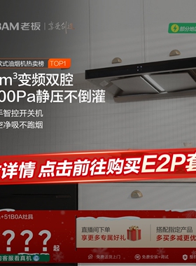 [领航家Ultra]变频抽油烟机燃气灶厨房烟灶套装老板官方旗舰65X3S