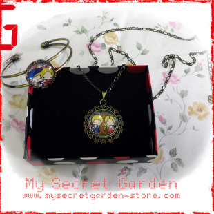 现货PATTY AND JIMMY Necklace Bracelet 卡通時光寶石 項鏈手镯