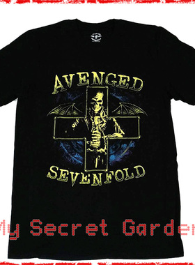 現貨 AVENGED SEVENFOLD A7X 英國官方乐队短袖金屬搖滾 T恤Shirt