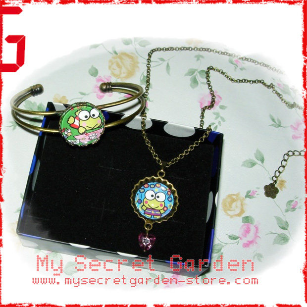 KEROPPI大眼青蛙項鏈手镯