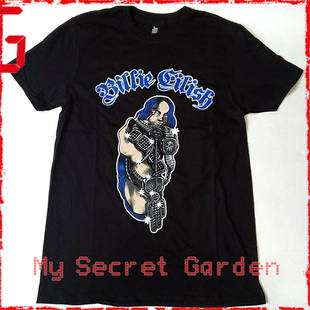 現貨 BILLIE EILISH Bling英國入口官方碧梨短袖黑色T恤Tee Shirt