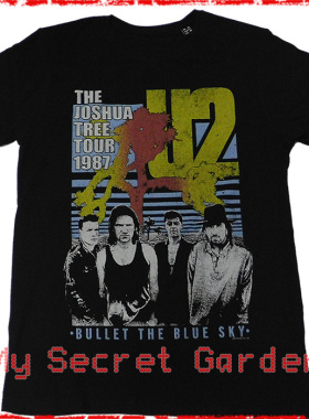 現貨U2 Joshua Tree Tour 英國官方黑色短袖T恤TEE Shirt Bono