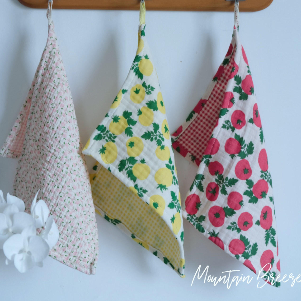 韩国进口纯棉餐巾ins风小番茄洗碗巾餐垫擦手巾吸水厨房清洁抹布,居家布艺,餐巾,淘宝优惠券,粉丝福利购,淘宝优惠卷